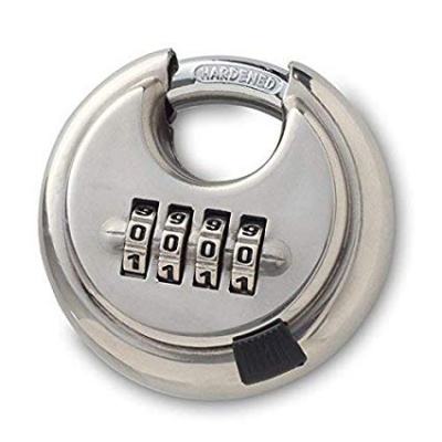Disc combination stainless steel padlock